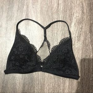 Victoria’s Secret Women's Black Lace T-Back Bralette Sz M